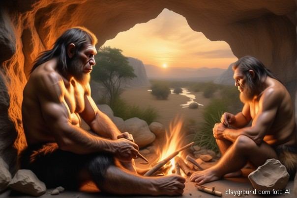 praistorijski neandertalac (pećinski čovek)