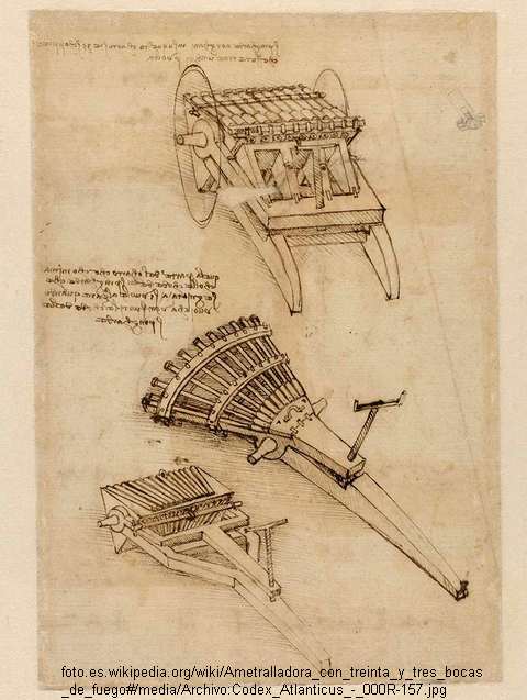 top mitraljez  leonardo da vinči