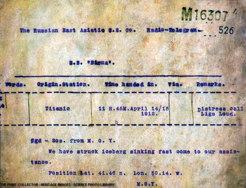 Zadnji SOS telegram sa titanika