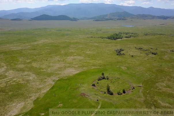 pogled iz vazduha na planine južni sibir