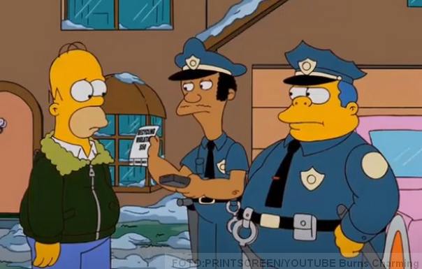 homer simpson i šef policije