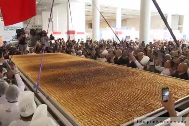 najveca baklava na svetu Ginisov rekord