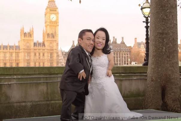 najniži bračni par NA SVETU Gabriel da Silva Baros i Katicia Lie Hošino