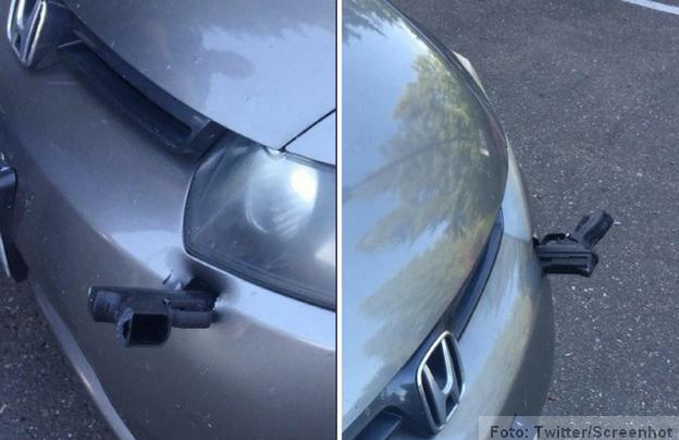 pi&scaron;tolj u braniku automobila