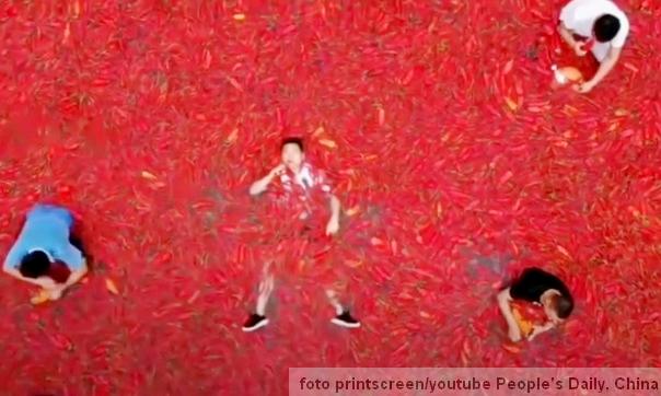 jednje ljutih paričica na takmičenju u gradu Hunan,