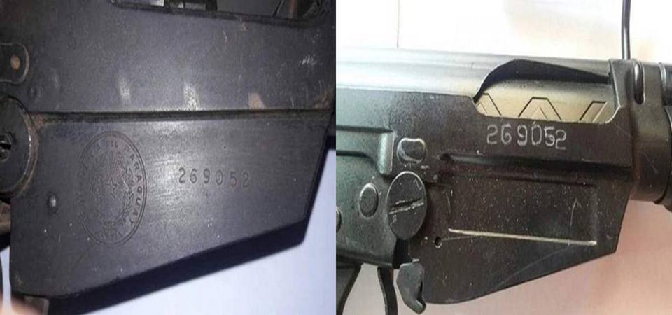 Puske paragvaj (LEVO) PRAVA (DESNO) lažna serijski brojevi