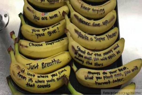 banane motivirajuće poruke iz školske kafeterije