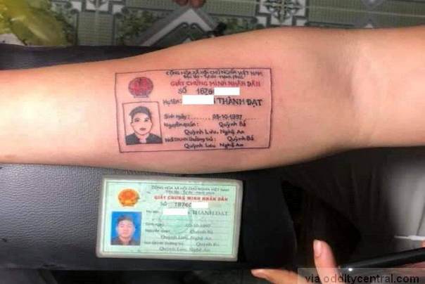 lična karta tetovaža lična karta tetovaža