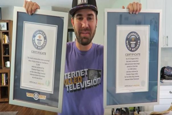 Charles Trippi ginisov rekord najviše vlogova na youtube