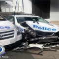 australija policijski auto nakon sudara