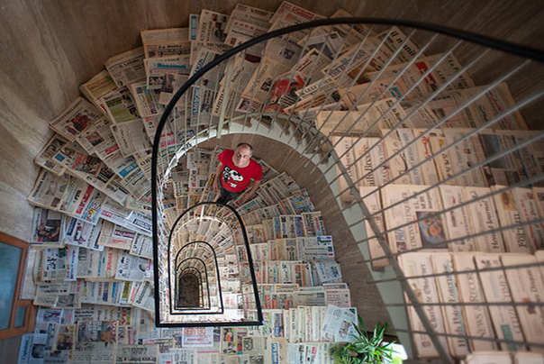 najveća kolekcija novina na svetu  Sergio Bodini