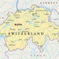 mapa švajcarske