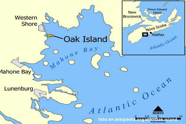 ostrvo hrastova nova &scaron;kotska Kanada mapa ostrva