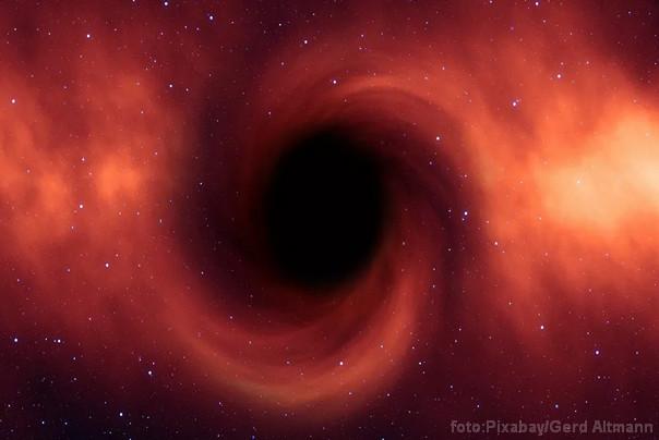 crna rupa umetnička ilustracija