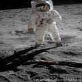 Astronaut Baz Oldrin Apollo 11