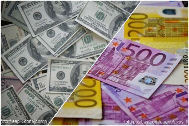 novac dolari evri