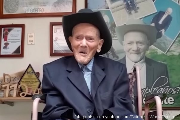 najstariji muškarac Huan Visente Perez