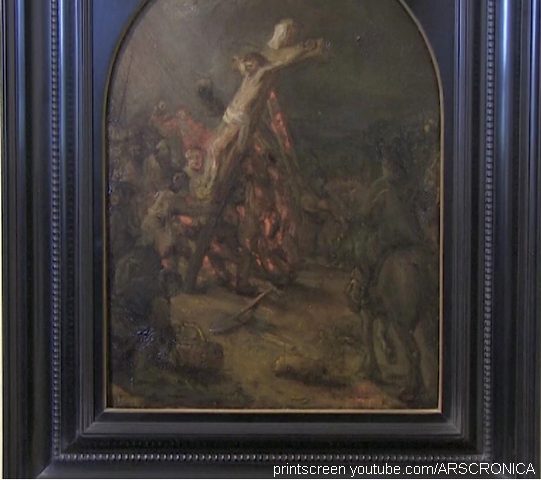 skica podizanje krsta rembrant