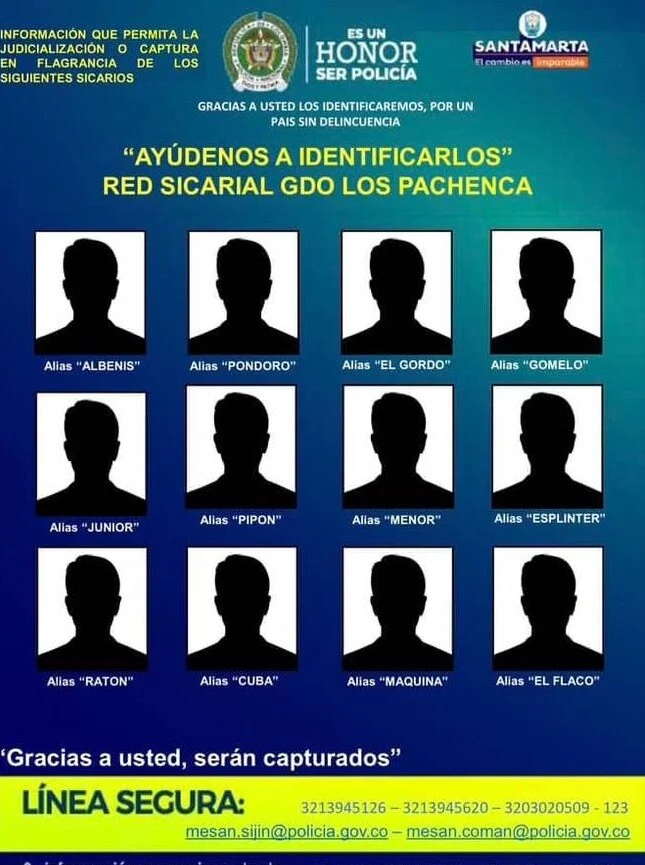 poster policije Kolumbija