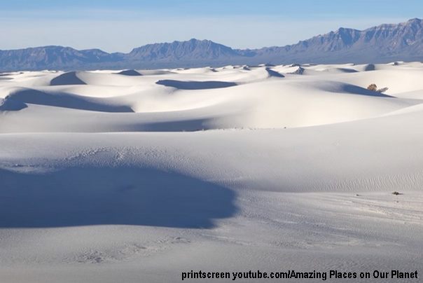 White Sands bele peščane dine