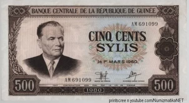 tito novčanica gvineja