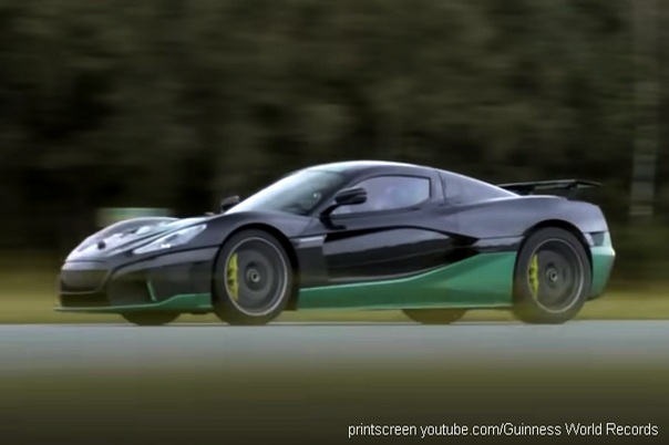 rimac nevera rekord vožnje unazad