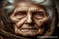 Ilustracija stara žena