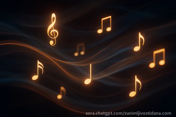 muzičke note muzika pesma