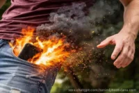 Ilustracija: mobilni eksplodirao