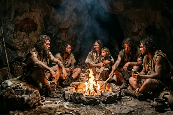 praistorijski ljudi i vatra